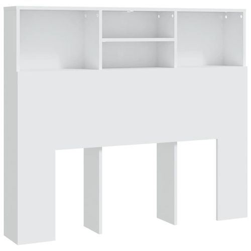 Armoire de tête de lit Blanc 120x19x103,5 cm - Photo n°2; ?>