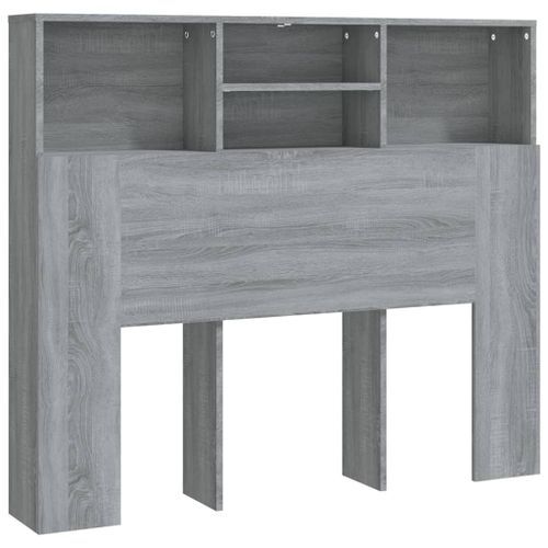 Armoire de tête de lit Sonoma gris 120x19x103,5 cm - Photo n°2; ?>