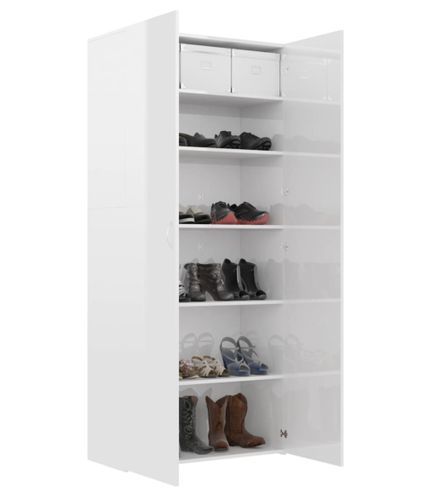 Armoire en bois 2 portes multifonctions Bakari 80 cm - Pratique et sobre - Photo n°2; ?>
