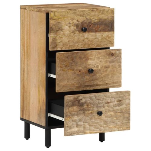 Armoire latérale 40x33x75 cm bois massif de manguier - Photo n°2; ?>