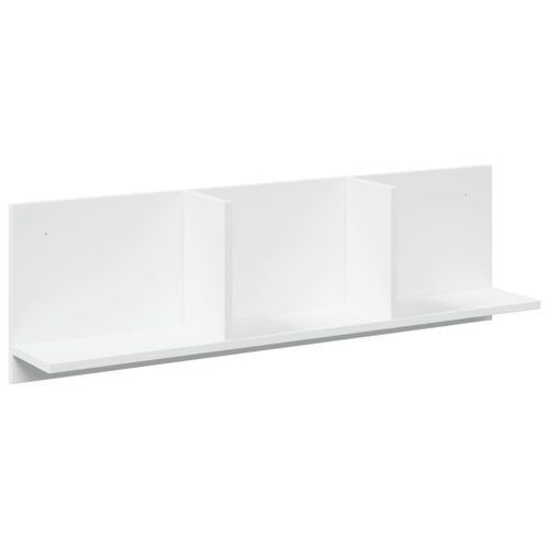 Armoire murale 100x16,5x30 cm blanc bois d'ingénierie - Photo n°2; ?>