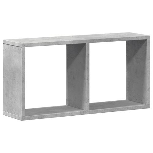 Armoire murale 60x16x30 cm gris béton bois d'ingénierie - Photo n°2; ?>