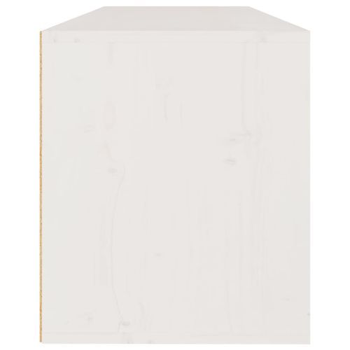 Armoire murale Blanc 100x30x35 cm Bois de pin massif - Photo n°3; ?>