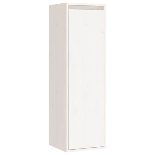 Armoire murale Blanc 30x30x100 cm Bois de pin massif - Photo n°2; ?>