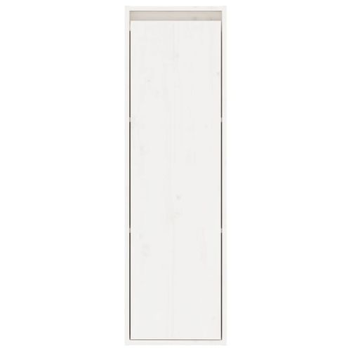 Armoire murale Blanc 30x30x100 cm Bois de pin massif - Photo n°3; ?>