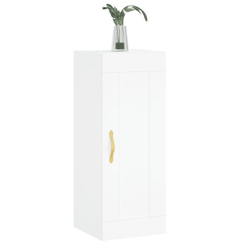 Armoire murale blanc 34,5x34x90 cm bois d'ingénierie - Photo n°3; ?>