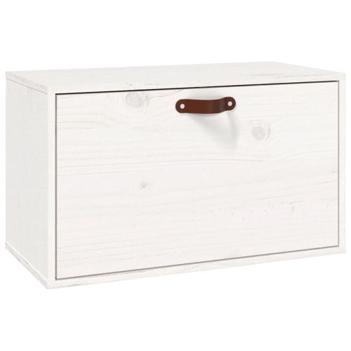 Armoire murale Blanc 60x30x35 cm Bois de pin massif - Photo n°2; ?>