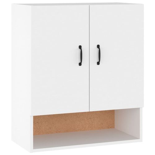 Armoire murale Blanc 60x31x70 cm Bois d'ingénierie - Photo n°2; ?>