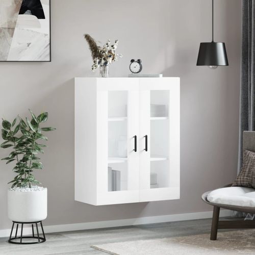 Armoire murale blanc 69,5x34x90 cm - Photo n°3; ?>