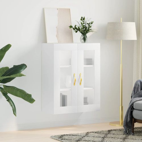 Armoire murale blanc 69,5x34x90 cm - Photo n°3; ?>