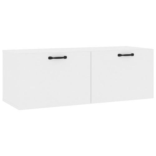 Armoire murale Blanc brillant 100x36,5x35 cm Bois d'ingénierie - Photo n°2; ?>