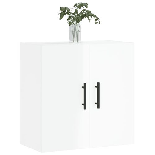 Armoire murale Blanc brillant 60x31x60 cm Bois d'ingénierie - Photo n°3; ?>