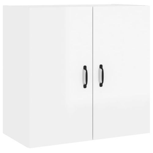 Armoire murale Blanc brillant 60x31x60 cm Bois d'ingénierie - Photo n°2; ?>