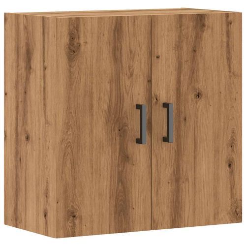 Armoire murale chêne artisanal 60x31x60 cm bois d'ingénierie - Photo n°2; ?>