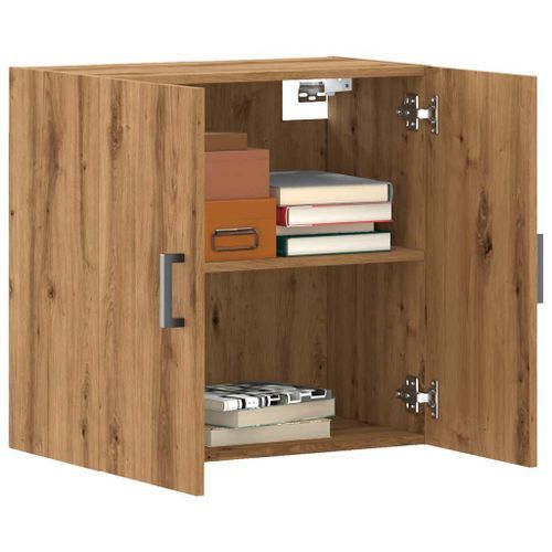 Armoire murale chêne artisanal 60x31x60 cm bois d'ingénierie - Photo n°3; ?>