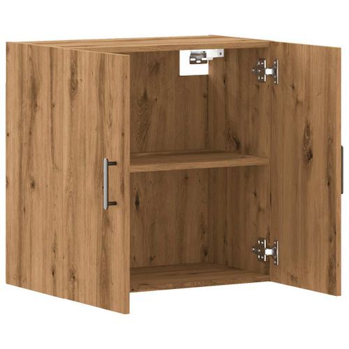 Armoire murale chêne artisanal 60x31x60 cm bois d'ingénierie - Photo n°2; ?>