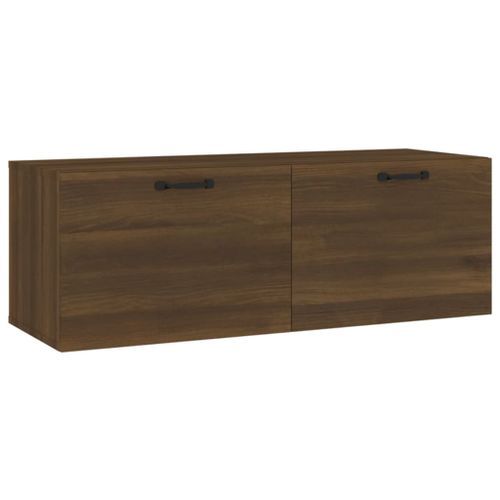 Armoire murale Chêne marron 100x36,5x35 cm Bois d'ingénierie - Photo n°2; ?>