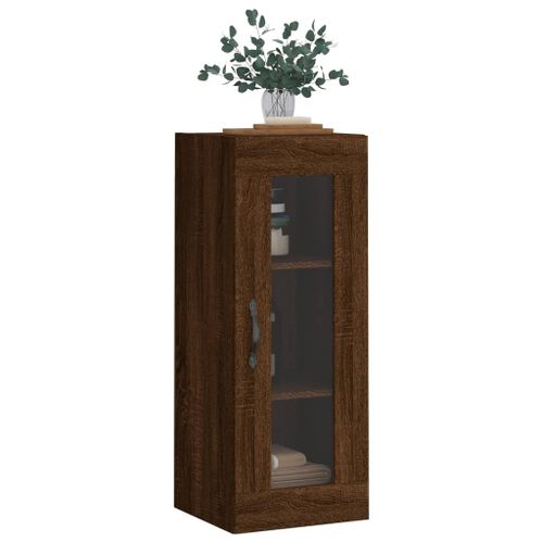 Armoire murale chêne marron 34,5x34x90 cm - Photo n°3; ?>