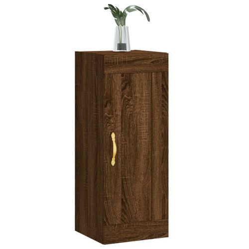 Armoire murale chêne marron 34,5x34x90 cm bois d'ingénierie - Photo n°3; ?>