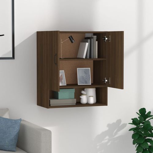 Armoire murale Chêne marron 60x31x70 cm Bois d'ingénierie - Photo n°3; ?>