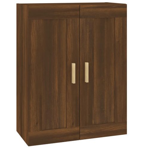 Armoire murale chêne marron 69,5x32,5x90 cm bois ingénierie - Photo n°2; ?>