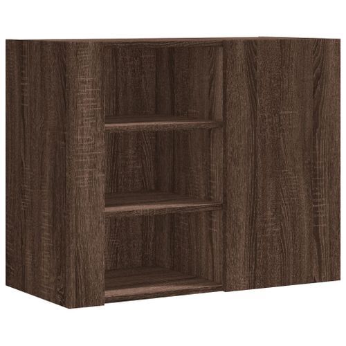 Armoire murale chêne marron 75x35x60 cm bois d'ingénierie - Photo n°2; ?>