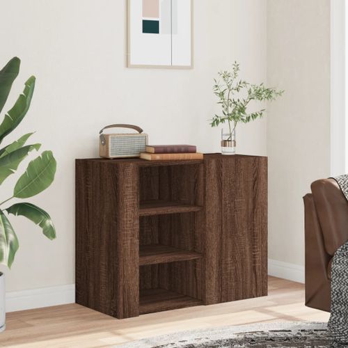 Armoire murale chêne marron 75x35x60 cm bois d'ingénierie - Photo n°3; ?>