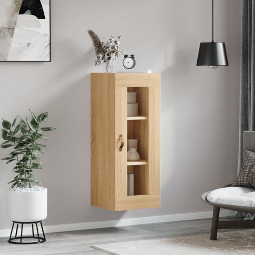 Armoire murale chêne sonoma 34,5x34x90 cm - Photo n°3; ?>