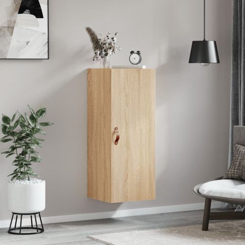 Armoire murale chêne sonoma 34,5x34x90 cm - Photo n°3; ?>