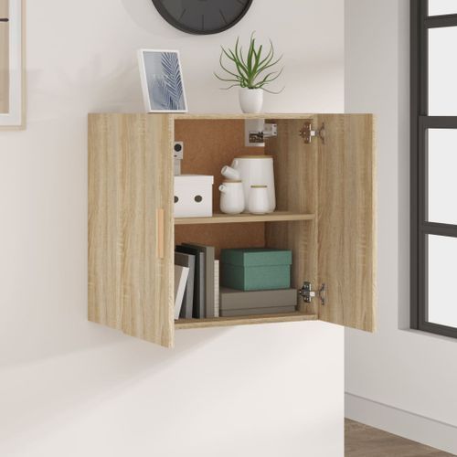 Armoire murale Chêne sonoma 60x30x60 cm Bois d'ingénierie - Photo n°3; ?>