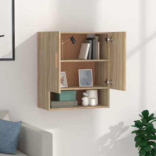 Armoire murale Chêne sonoma 60x31x70 cm Bois d'ingénierie - Photo n°3; ?>