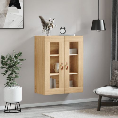 Armoire murale chêne sonoma 69,5x34x90 cm - Photo n°3; ?>