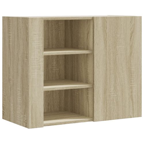 Armoire murale chêne sonoma 75x35x60 cm bois d'ingénierie - Photo n°2; ?>