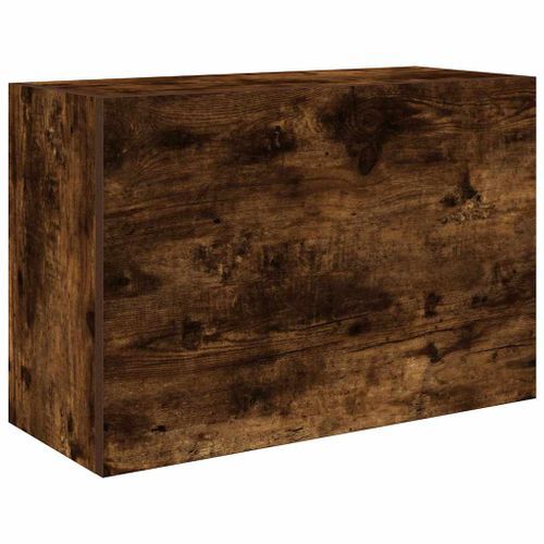 Armoire murale de bain chêne fumé 60x25x40 cm bois d'ingénierie - Photo n°2; ?>