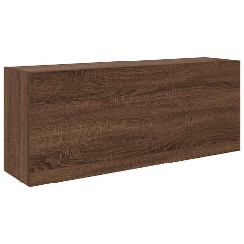 Armoire murale de bain chêne marron 100x25x40cm bois ingénierie - Photo n°2; ?>