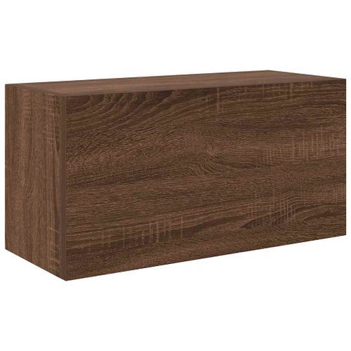 Armoire murale de bain chêne marron 60x25x30 cm bois ingénierie - Photo n°2; ?>