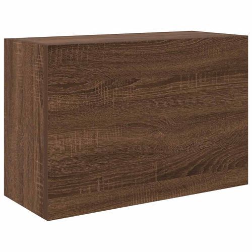 Armoire murale de bain chêne marron 60x25x40 cm bois ingénierie - Photo n°2; ?>