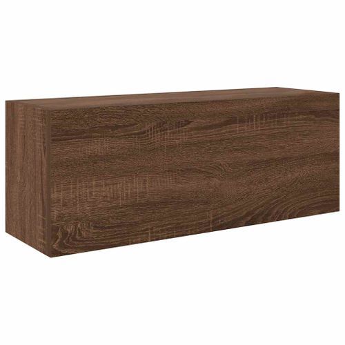 Armoire murale de bain chêne marron 80x25x30 cm bois ingénierie - Photo n°2; ?>