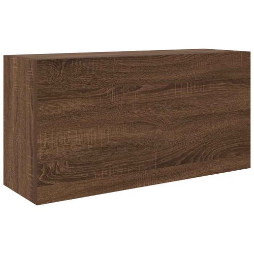 Armoire murale de bain chêne marron 80x25x40 cm bois ingénierie - Photo n°2; ?>