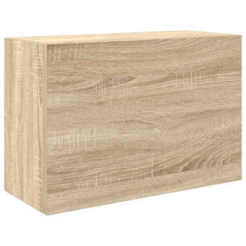 Armoire murale de bain chêne sonoma 60x25x40 cm bois ingénierie - Photo n°2; ?>