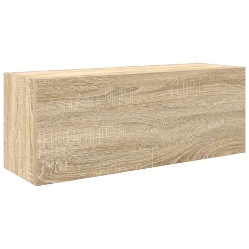 Armoire murale de bain chêne sonoma 80x25x30 cm bois ingénierie - Photo n°2; ?>