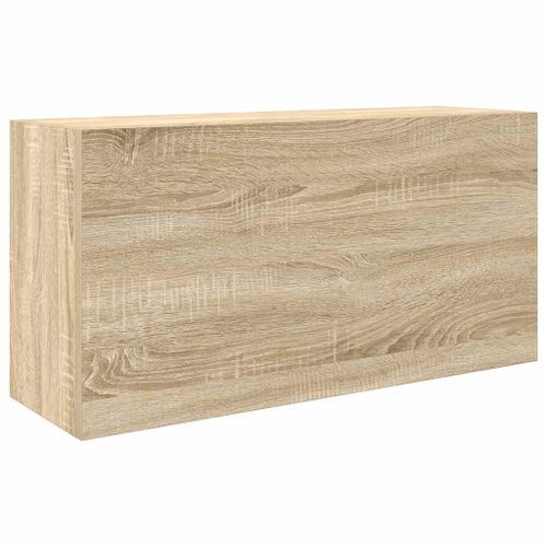 Armoire murale de bain chêne sonoma 80x25x40 cm bois ingénierie - Photo n°2; ?>