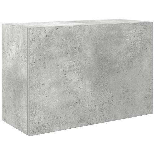 Armoire murale de bain gris béton 60x25x40 cm bois d'ingénierie - Photo n°2; ?>