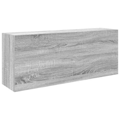 Armoire murale de bain sonoma gris 100x25x40 cm bois ingénierie - Photo n°2; ?>