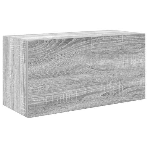 Armoire murale de bain sonoma gris 60x25x30cm bois d'ingénierie - Photo n°2; ?>