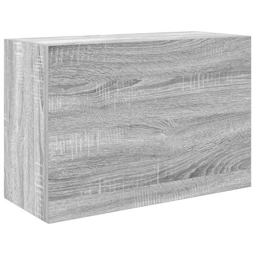 Armoire murale de bain sonoma gris 60x25x40cm bois d'ingénierie - Photo n°2; ?>