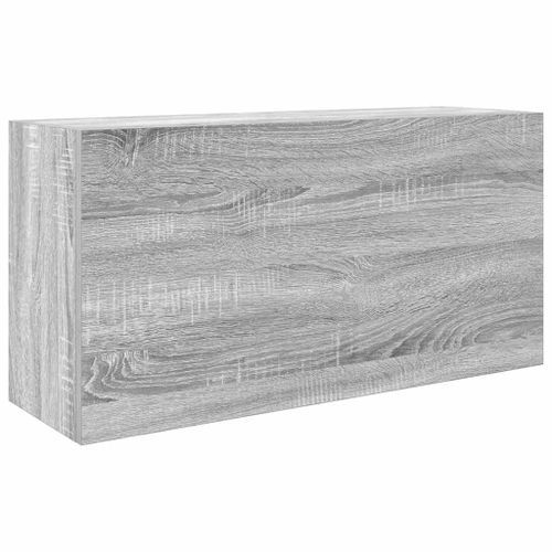 Armoire murale de bain sonoma gris 80x25x40cm bois d'ingénierie - Photo n°2; ?>