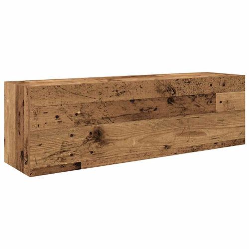 Armoire murale de bain vieux bois 100x25x30cm bois d'ingénierie - Photo n°2; ?>