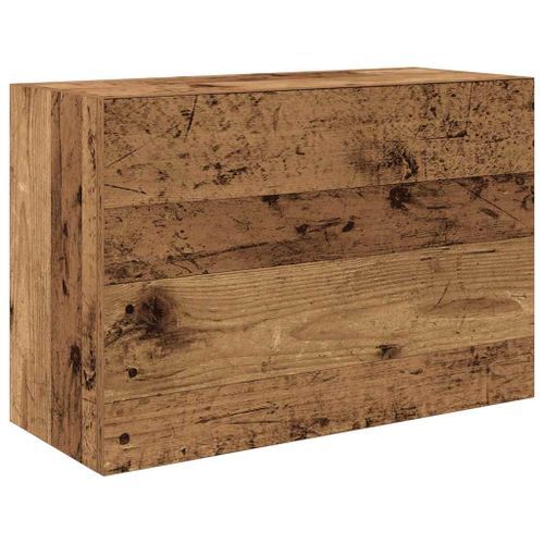 Armoire murale de bain vieux bois 60x25x40 cm bois d'ingénierie - Photo n°2; ?>