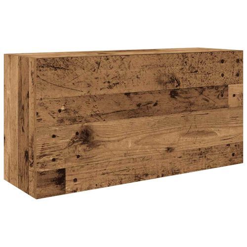 Armoire murale de bain vieux bois 80x25x40 cm bois d'ingénierie - Photo n°2; ?>